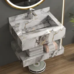 Floating Vanity with Washbasin for Bathroom (APS-ED-1157-60X45CM) Wall Hung Basin-image-79