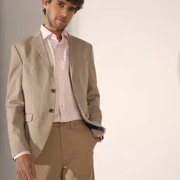 SELECTED Men Spread Collar Solid Cotton Formal Shirt-image-73