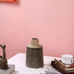 TAYHAA Brown Printed Ceramic Vases-image-15
