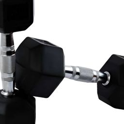 HackerX 2-Pcs Fixed Weight Hexagonal Rubber Dumbbell 20 kg-37