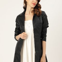 Leather Retail Women Lightweight Longline Tailored Jacket-image-22