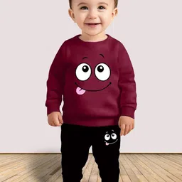 MGRS Kids-Unisex Maroon Clothing Set-picture-4