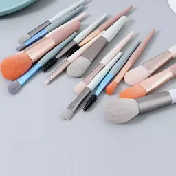 zemglam Set Of 8 Mini Makeup Brushes With 2 Beauty Blender Puffs-19