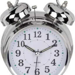 Digital Silver Clock-1