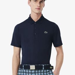 Lacoste Men Printed Polo Collar Applique T-shirt-image-16