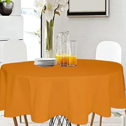 Lushomes Orange Round 2-Seater Table Cover-51