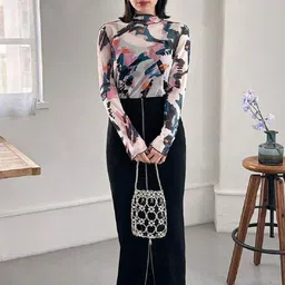 Moda Rapido Floral Print Top-picture-46