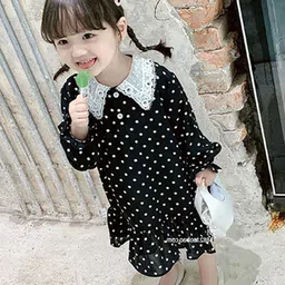 StyleCast x Revolte Polka Dot Print Peter Pan Collar A-Line Dress-55