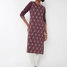 max Women Ethnic Motifs Printed Straight Kurta-picture-4