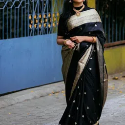 INDIOTSAV Woven Design Zari Banarasi Saree-image-53