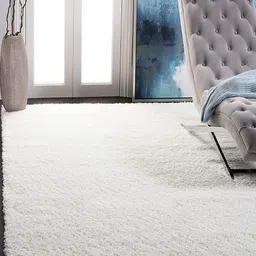 CARPETIFY White Shaggy Anti-Skid Carpet-picture-31