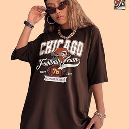 Metronaut Women Pack of 2 Graphic Printed Round Neck Cotton Oversized T-shirts-image-52