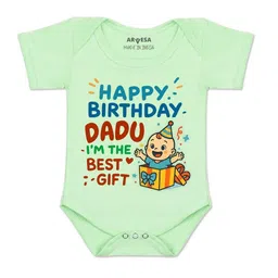 Arvesa Kids-Unisex Green Cotton Rompers-picture-34