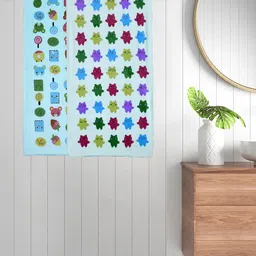 Myntra Elegant Homes Blue & Green 2 Printed Cotton 420 GSM Bath Towel-picture-52