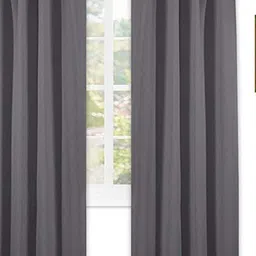 Parda Online Grey 2 Pcs Black Out Window Curtain-image-70