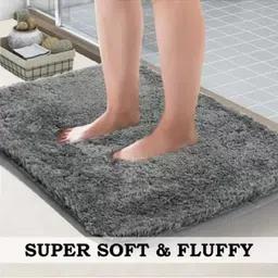 RJVT Grey Microfibre 1400 GSM Bath Rugs-picture-43