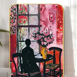 Myntra Elegant Homes Grey & Pink 1 Piece Wood Other Wall Paintings-17