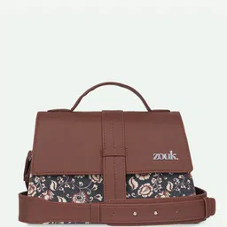 ZOUK Kriti Sanon - Chittoor Blue Kalamkari Iconic Evening Structured Satchel-36