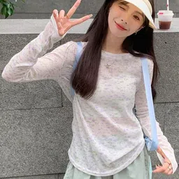 KPOP Women Printed Extended Sleeves Top-image-59