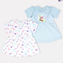 YUV Girls Print A-Line Dress-image-86