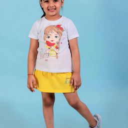 CHANDRIKA Girls Yellow Clothing Set-image-98