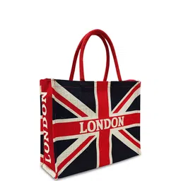 earthbags Geometric Printed Structured Handheld Bag image 2