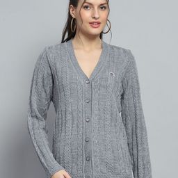 Monte Carlo Women Cable Knit Woollen-image-65