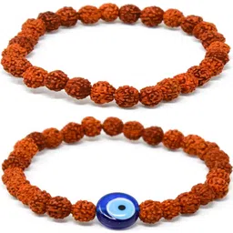 Divine souvenirs Unisex Set Of 2 Artificial Beaded Elasticated Bracelets-52