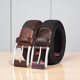 LOOPA Men Textured Formal Belt-picture-0