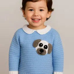 WINDROP SOLUTIONS Kids Embroidered Woollen Sweater Vest-picture-27