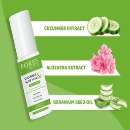 PORES Be Pure Set Of 2 Cucumber Face Toner With Aloe Vera-100ml Each image 4