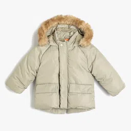 Koton Boys Long Sleeve Hooded Puffer Jacket-picture-23