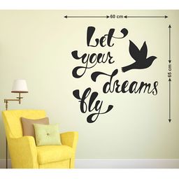 LANSTICK Black Printed Motivational Quotes Wall Sticker-picture-1