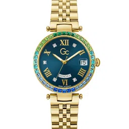 GC Women Flair Crystal Embellished Dial & Stainless Steel Straps Analogue Watch Z01021L7MF-image-31