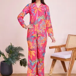 CORSICA Printed Shirt With Trouser Co-Ords-picture-51