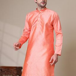 ADHIRAJAN Men Cotton Silk Kurtas-image-37