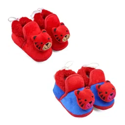NESKA MODA Kids Pack of 2 Cotton Booties-55