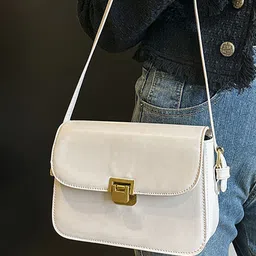LULU & SKY PU Structured Handheld Bag image 5