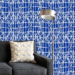 ArtzFolio Printed UV-Resistant Anti-Bacterial Japanese Shibori Ikat Peel & Stick Wallpaper-image-72