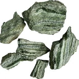 shubhanjali Natural Green Zebra Rough Raw Stone 200 Grams Green Zebra Raw Stones for Reiki Healing Crystal Rock Chunk Loose Gemstone Regular Asymmetrical Crystal Stone-picture-1