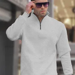Triptee Men High Neck Cotton Pullover-picture-16