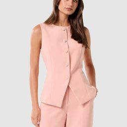 Forever New Toni High Neck Waistcoat-image-10