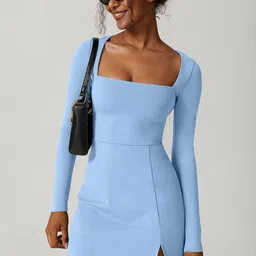 StyleCast Square Neck Fit & Flare Mini Dress-picture-1