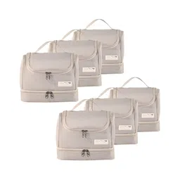 Aura Grey 6 Pieces Makeup Travel Pouch-34