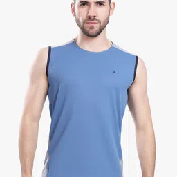 Z Zagros Colorblocked Round Neck Breathable Gym Vest77B-STONEBLUE-S-image-93