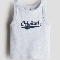 H&M Printed Cotton Vest Top-image-14