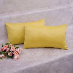 RoyalDeco Yellow Set of 2 Rectangle Cushion Covers-7