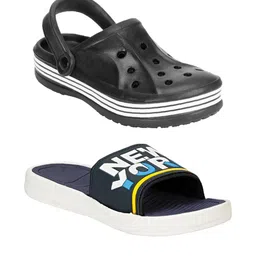 RIFOF Men Black Flip Flops-picture-29