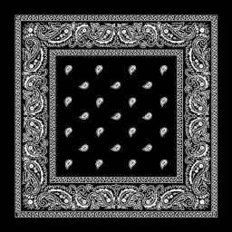 Bodytech Fancy & Stylish Printed Hanker Chief (Bandana) For Men, Women, Boys & Girls ["Black"] Handkerchief-image-13