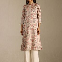 Soch Women Floral Printed Thread Work Kurta-image-25
